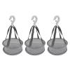 3pcs Hanging Mesh Drying Rack Basket for Makeup Tools Cleaning, Mini Bathroom Cosmetic Brushes Sponges Dryer Holder Organizer view 1
