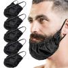 6 Pack Beard Bandana Beard Covers,Nylon Beard Protector,Adjustable Facial Hair Apron Guard Bonnet Mens Bedtime Bib Cap view 1