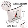 JXGZSO Dance Lover Gift - Life Is Better in the Ballroom Makeup Bag - Dancer Organizer Bag for Ballroom and Tango view 2