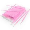 HGLOZ Microswabs for Eyelash Extensions Pack of 500 in Pink  2mm Soft Micro Applicator Brush with Microfiber Wands  Suitable for Cleaning and Applying Make-up view 1
