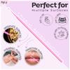 HGLOZ Microswabs for Eyelash Extensions Pack of 500 in Pink  2mm Soft Micro Applicator Brush with Microfiber Wands  Suitable for Cleaning and Applying Make-up view 2