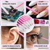 HGLOZ Microswabs for Eyelash Extensions Pack of 500 in Pink  2mm Soft Micro Applicator Brush with Microfiber Wands  Suitable for Cleaning and Applying Make-up view 4