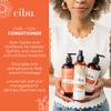 CIBU Curl + Coil Conditioner Cleanses, Hydrates, Revitalizes, Detangles & Preserves Natural Curl + Coil for Frizz-Free Smooth Manageable Hair (Conditioner, 350ml) view 4