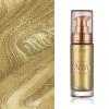 Body Shimmer Oil, Metallic Gold Natural Glow Luminizer, Long Lasting Waterproof Moisturizing Liquid Illuminator Highlighter Makeup for a Sun-Kissed Glow, Brush Include, 1oz, Light view 3