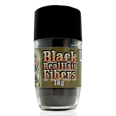 I LOVE BEING A BARBER - Black Real Hair Fibers for Thinning Hair - 100% Natural Texture, Non Synthetic Hair Fibers - Bald Spot Cover Up and Enhancement for Men & Women