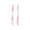 The Crme Shop Comb & Shape Grooming Folding Razor Duo - One Blade for Gentle Exfoliation, Dermaplaning, Facial Hair Removal and Eyebrow Shaping (Pack of 2) view 1