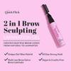 THE QUICK FLICK 2-In-1 Eyebrow Lamination Gel with Sculpting Wax  Smudge-Proof & Long-Lasting Eyebrow Gel Clear with Built-In Double-Sided Comb  Vegan, Cruelty-Free Formula (Clear - 8 ml) view 2