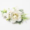 4 Pack Artificial Flower Metal Hair Side Combs With Teeth Rose Flower Hair Combs Side-Slide Hair Clips Pins Inserts Headwear for Women Floral Hairpins Bride Bridesmaid Barrettes view 3