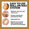 Waxup Gold Roll On Hair Removal Cartridge, Depilatory Roller Refill for Legs and Arms 3.88 Ounce / 110g (4 Pack) - Wax Warmer and Strips Not Included view 2