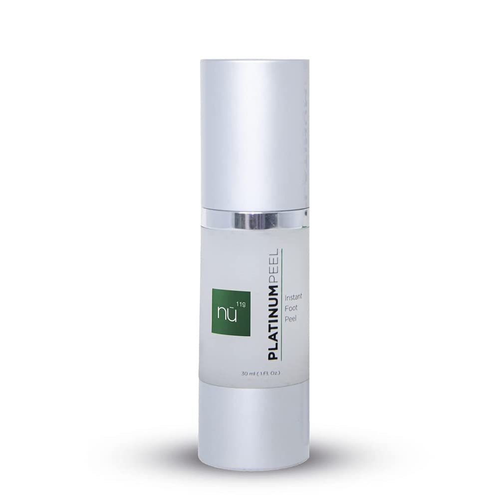 nu119 Platinum Instant Foot Peeling Spray  Professional-Grade Exfoliating Foot Peel for Dry, Cracked & Rough Skin  Callus & Dead Skin Remover  Fast-Acting Spray with Luxury Foot File