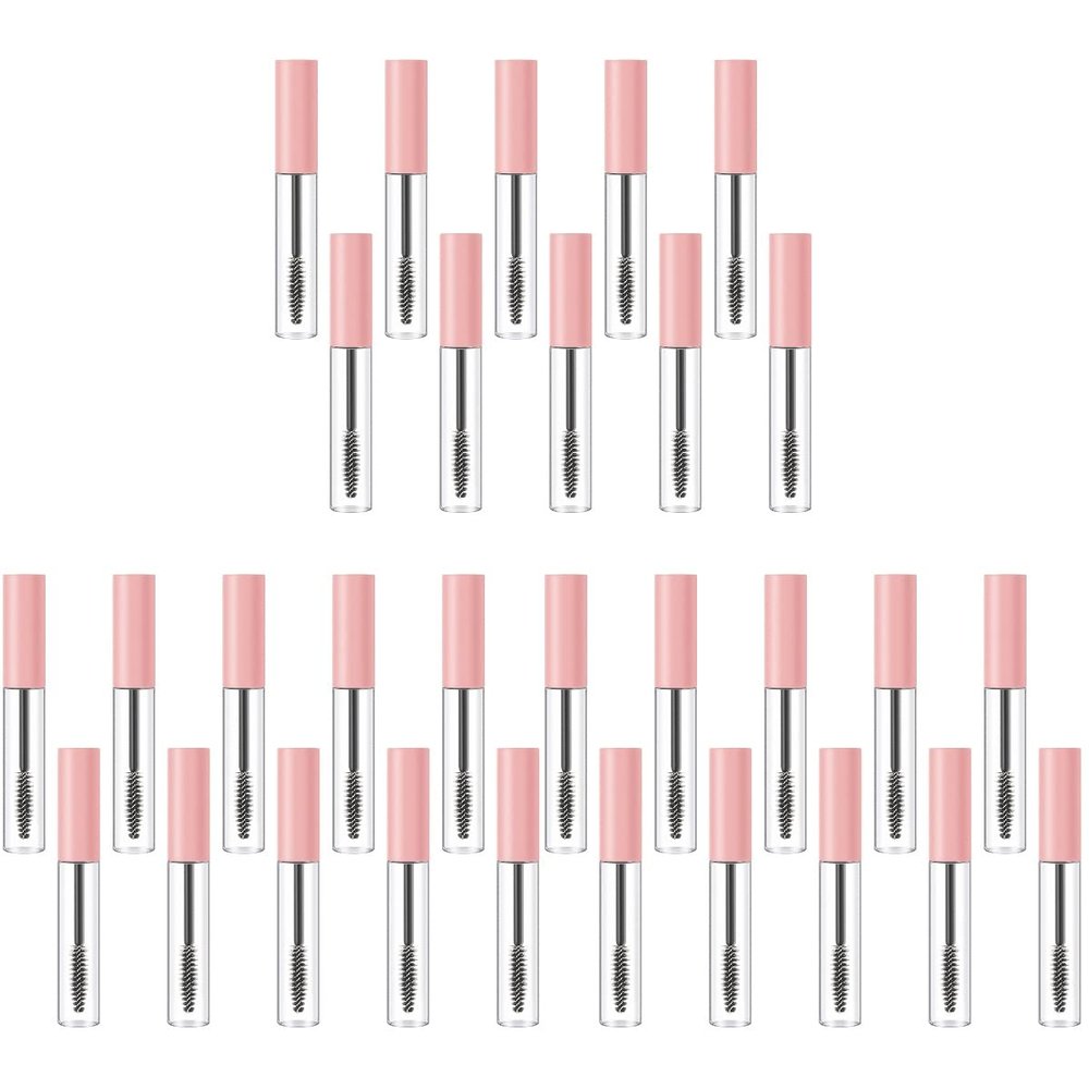 Beavorty 30pcs Refillable Mascara Tubes with Lightweight Leakproof Eyelash Cream Containers for Makeup Convenient for Daily Use and Beginners