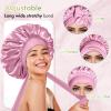 Bonnet Queen Silk Bonnet for Sleeping Satin Bonnet Hair Bonnet for Braids With Tie Band Night Satin Hair Wrap For Women Curly Hair view 4