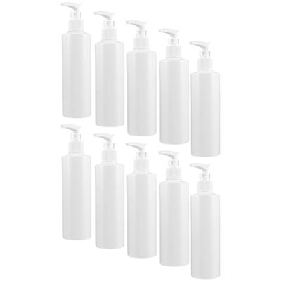 Homoyoyo 10pcs Portable Lotion Bottles Refillable Clear Shampoo Containers for Travel Office and Home Use for Liquid Soap and Makeup Storage