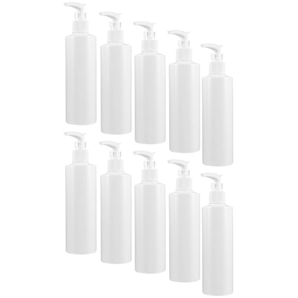 Homoyoyo 10pcs Portable Lotion Bottles Refillable Clear Shampoo Containers for Travel Office and Home Use for Liquid Soap and Makeup Storage