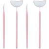 Beavorty 2sets Professional Eyelash Grafting Tool Kit Stainless Steel Lash Mirror and Separator for Salon Use Portable Eyelash Beauty Accessories for Enhancing Eye Appearance view 1