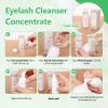 Eyelash Cleanser Concentrate 100ml Lash Extension Shampoo Oil-Free Eyelash Extension Shampoo with Salon Home Care -Makes 20 Bottles 60ml Lash Shampoo, Aloe view 4