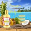 Red Rose Naturals Pineapple Body Oil, 100% Natural, Hydrating & Deep Moisturizing, Bath and Body Oil For Women, Tropical Long Lasting Fragrance, Vegan - 4 oz. view 3
