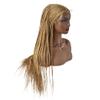 30 Inches Full Cap Box Braided Wigs for Black Women Micro Cornrow Lace Front Hand Braided Wigs with Baby Hair Lightweight Heat Friendly Synthetic Braids Tribal Braids Wigs for African American Woman #27/613M Blonde view 1