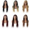 30 Inches Full Cap Box Braided Wigs for Black Women Micro Cornrow Lace Front Hand Braided Wigs with Baby Hair Lightweight Heat Friendly Synthetic Braids Tribal Braids Wigs for African American Woman #1B Black view 1