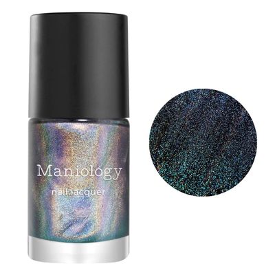 Maniology Holo Prism Top Coat, Holographic Shimmering Nail Art TopCoat, Semi Gloss Finish