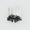 Faship Gorgeous Black Rhinestone Crystal Floral Hair Comb view 3