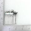 Faship Gorgeous Black Rhinestone Crystal Floral Hair Comb view 4