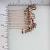 Faship Black Rhinestone Crystal Rose Gold Plated Floral Hair Comb view 4