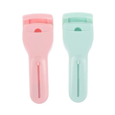 Beavorty 2pcs Eyelash Curlers Pads Portable Handle Eyelash Clips for Easy Makeup Application Beauty Tool for All Eye Shapes