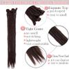 100% Handmade Dreadlocks Extensions 20" Fashion Reggae Hair Soft Faux Locs Crochet Mambo Twist Braiding Hair Ombre Color For Women/Men(30 Strands,Dark Brown) view 3