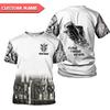 Personalized Barber Shop Shirt 3D Barber Shirts Hairdresser Haircutting Hairstylist Custom Name Salon Barber Tshirt Pole Scissors Hair Stylist T Shirt All Over Printed S-5XL, Cosmetology Gift Barbero view 2