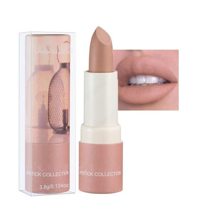 AKARY Matte Nude Lipstick, Bold & Intense Nudes Paper Tube Lipsticks Smooth Velvety Lip Gloss, Long Lasting Lip Stick Non-Stick Cup Not Fade Nude Lip Stick, Senior Matte Lip Makeup Gifts for Women and Girls