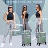 FRENESSA Rolling Makeup Case Cosmetology Case on Wheels 3 in 1 Cosmetic Trolley Large Storage Organizer Salon Barber Case Traveling Cart Trunk for Esthetician Nail Tech Mobile Stylists, Blue view 4