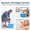 AWA Extra Large Pool Foot Bath, Sturdy Feet Soaking Tub and Pedicure Bowl, Foot Spa Kit for Women and Men (Blue Foot Tub) view 4