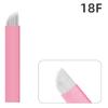 XIAOYU 50PCS Disposable Eyebrow Microblading Needles, Tattoo Microblades Makeup Blades for Tattoo Makeup Supplies, F18 view 2
