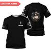 Personalized Barber Shop Shirt 3D Barber Shirts Hairdresser Haircutting Hairstylist Custom Name Salon Barber Tshirt Pole Scissors Hair Stylist T Shirt All Over Printed S-5XL, Cosmetology Gift Barbero view 2