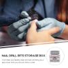 minkissy Practical Manicure Polishing Storage Case Nail Drill Holder Box for Organized Nail Grinding Portable and Lightweight for Home or Salon Use Color Design view 3