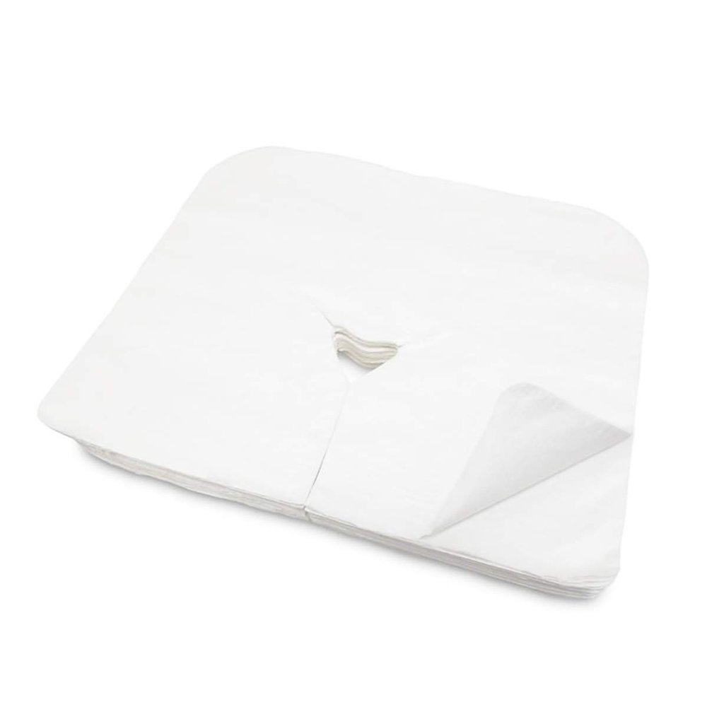 ZMDREAM Case of 1200 Disposable Massage Headrest Covers Face Rest Cradle Covers White