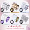 BORN PRETTY Chrome Nail Powder Holographic Nail Art Auroras Mermaid Pearl Nail Powder Reflective Glitter Manicure Pigment Chrome Powder 6 Boxes view 2