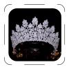 FASNAHOK Large Cubic Zirconia Wedding Tiaras Luxury Tall Pageant Queen Crowns for Women Gift Coronas Para 15 Anos Quinceaneras Big CZ Princess Headbands Silver view 1