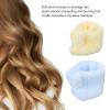 12 Pcs Curlers, Heatless Curling Rod Headband, No Heat Curl Ribbon with Hair Clips and Scrunchie, Fleece Damage DIY Tool Bule Yellow for Sleeping at Night view 3
