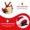 18 Pieces Christmas Hair Clips Christmas Organza Bags Set Hair Accessories Xmas Small Gifts Hairpins Jewelry Candy Gift Mini Drawstring Bags for Women Girls Winter Wedding Party view 4