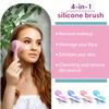 Glowsavy Silicone Cleansing Brush - Facial Cleansing Brush with 4 Adjustable Speeds - Waterproof USB Rechargeable Rotating Spa Machine - Face Wash Scrub Exfoliator for Makeup Skincare Removal (Teal) view 3