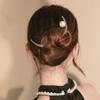 Annoomm Moon Hairpin Flower Hair Stick,Hair clasp Girl Women Pearl Hair Clip Elegant Retro Hair Fork Bridal Headwear Hair Styling (Pattern silver), 1.0 Count, 1 view 4
