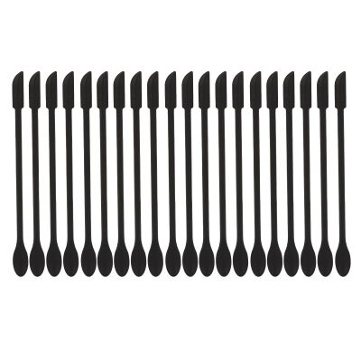20pcs Silicone Spatula, Reusable Mini Small Tip Extended Handle Double Head One Piece Seamless Easy Washing Makeup Scraper