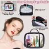 3Pack Clear Makeup Bags,Clear Toiletry Bag with Zipper Handle,PVC Translucent Cosmetic Bag,Waterproof Clear Travel Bags,Portable Toiletry Carry Pouch Clear Cosmetic Makeup Bag for Vacation Bathroom view 3