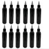 Natural Farms 4 oz Black Cosmo Plastic Bottles -12 Pack Empty Bottle Refillable - BPA Free - Essential Oils - Aromatherapy | Black/Natural Twist Top Cap - Made in the USA view 1