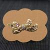 100Pcs Hair Clip Display Cards Kraft Paper Hair Bow Holder DIY Bow Hair Pin Packaging Card for Barrettes Accessories Display and Organizing (Jewelry hair clips not included) view 2