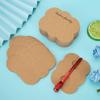 100Pcs Hair Clip Display Cards Kraft Paper Hair Bow Holder DIY Bow Hair Pin Packaging Card for Barrettes Accessories Display and Organizing (Jewelry hair clips not included) view 3