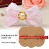 100Pcs Hair Clip Display Cards Kraft Paper Hair Bow Holder DIY Bow Hair Pin Packaging Card for Barrettes Accessories Display and Organizing (Jewelry hair clips not included) view 4