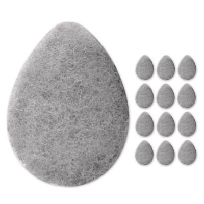 KOL Face Scrubber, Charcoal Infused Exfoliating Facial Cleansing Pads, Disposable Exfoliator Face Sponge for Daily Cleaning and Makeup Removal, 12 Count